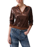 Maglia donna con paillettes