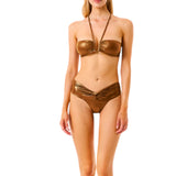 Bikini donna fascia metallic touch resort