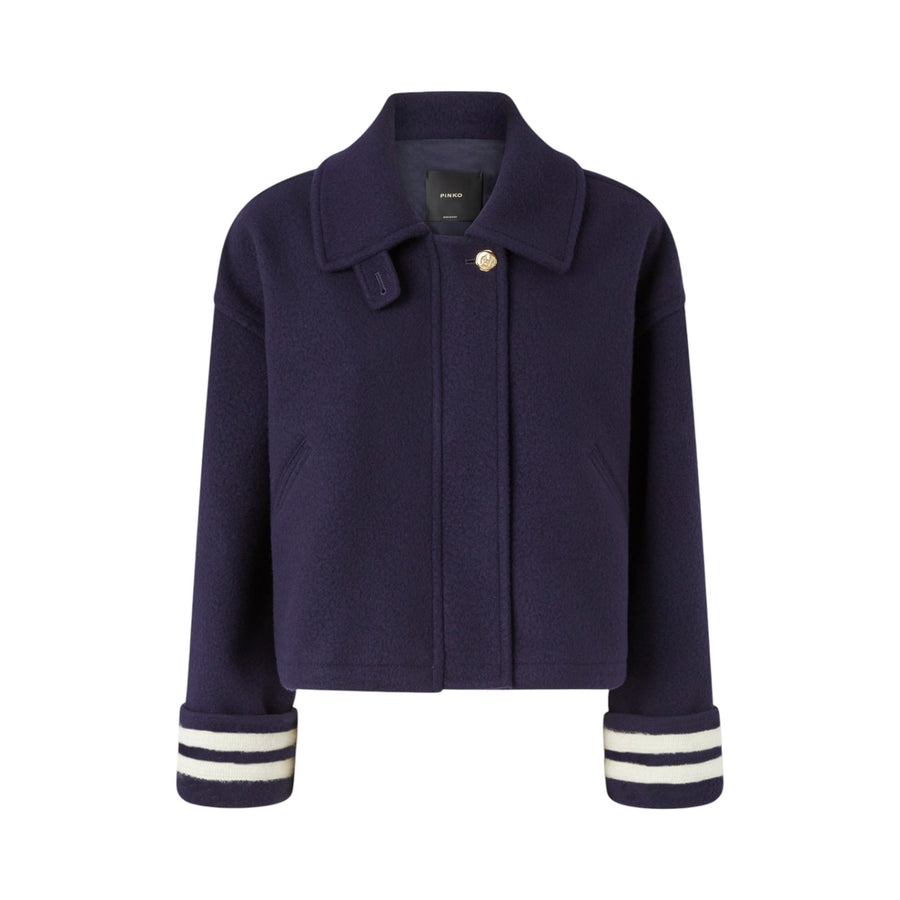 Caban donna corto in panno