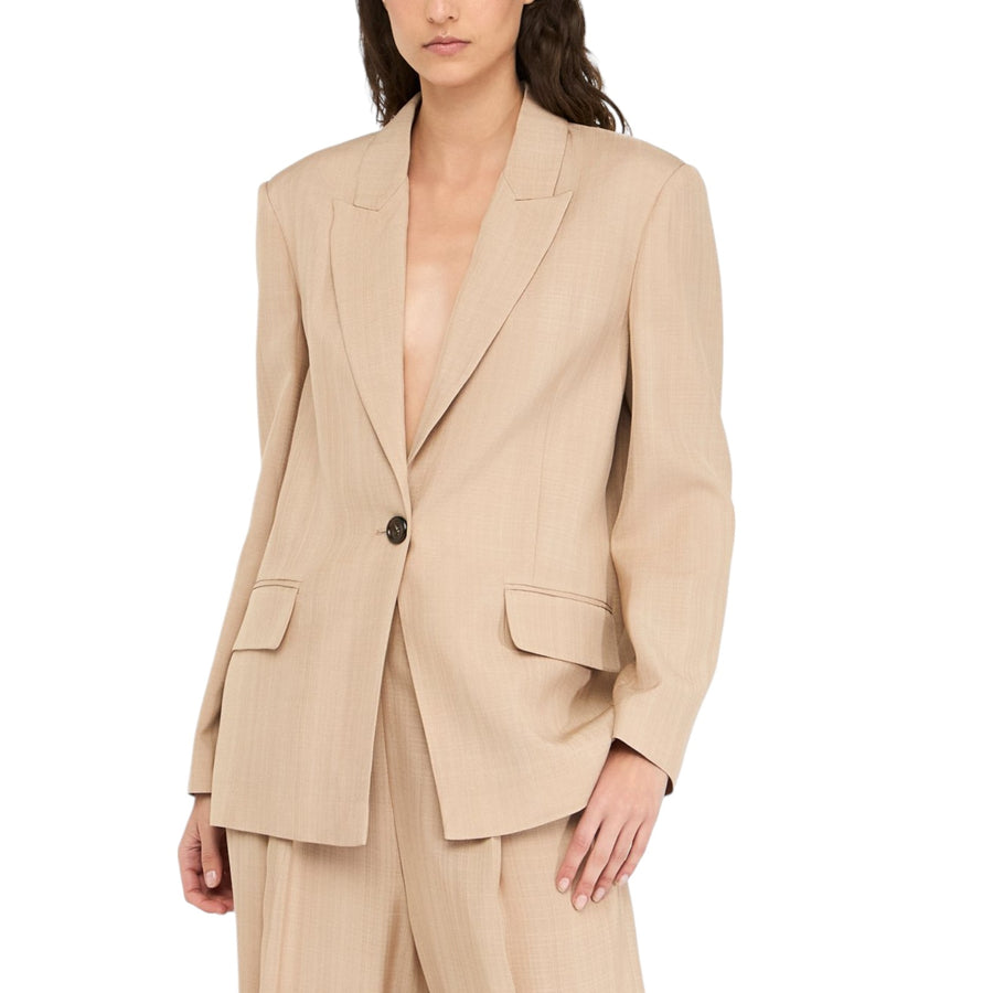 Blazer donna con dettaglio in pizzo