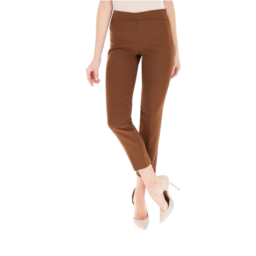 Pantaloni donna a sigaretta in crêpe