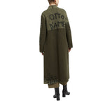 Cappotto donna lungo in misto lana