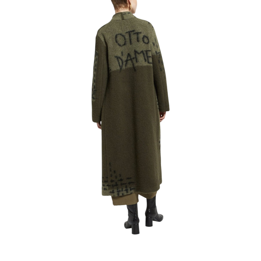 Cappotto donna lungo in misto lana