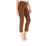 Pantaloni donna a sigaretta in crêpe