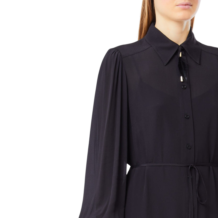Abito donna chemisier con cintura