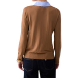Maglia donna con dettaglio popeline