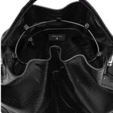 Horse donna Belt Bag in pelle croco