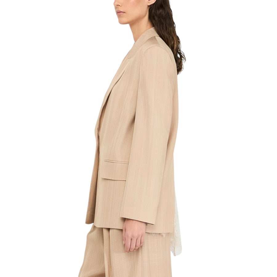 Blazer donna con dettaglio in pizzo