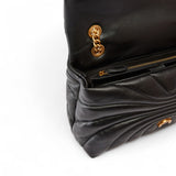 Borsa a tracolla grande Love Bag Puff in nappa trapuntata farfalla