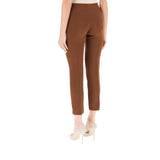 Pantaloni donna a sigaretta in crêpe