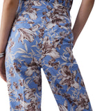 Pantaloni donna palazzo in popeline