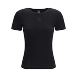 T-shirt donna a costine con ricamo Love Birds
