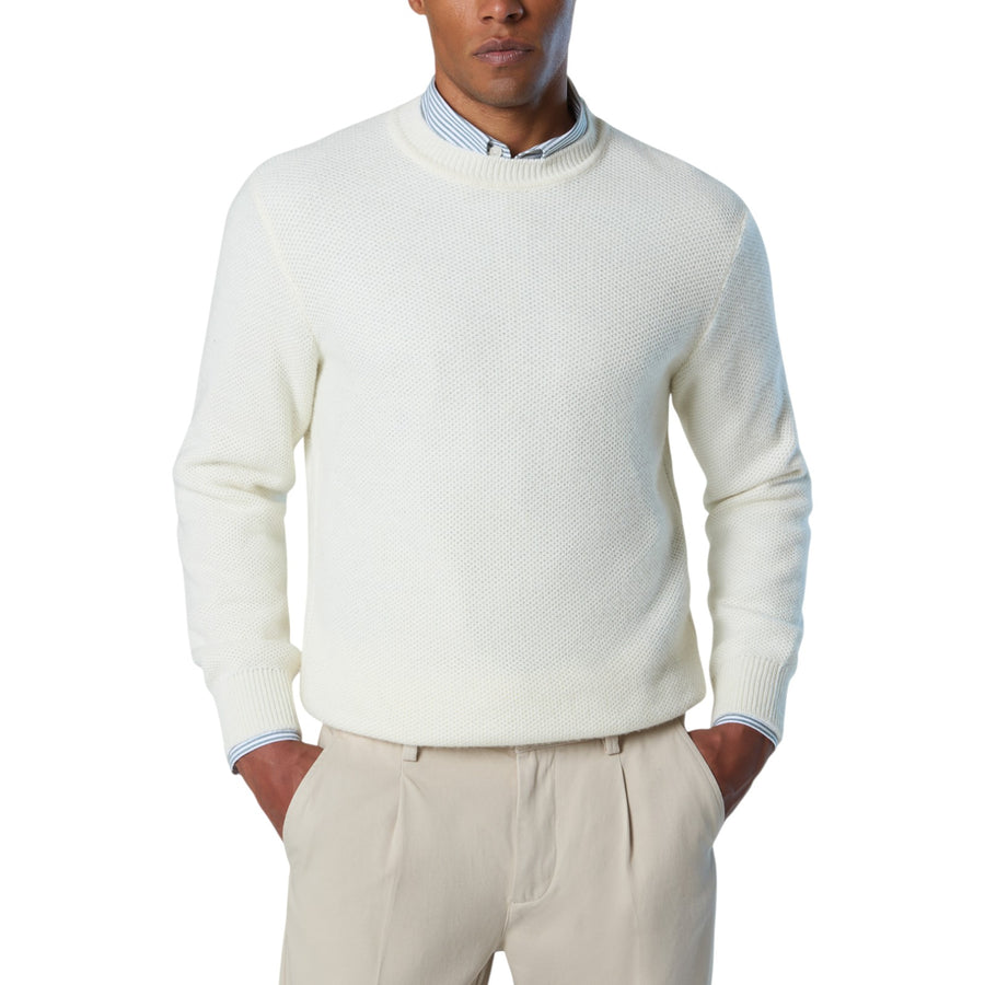 Maglia uomo con lavorazione a nido d'ape