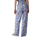 Pantaloni donna palazzo in popeline