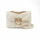 Borsa a tracolla piccola Love Bag Puff in nappa trapuntata