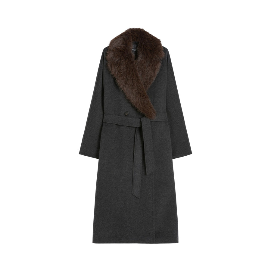 Cappotto donna a vestaglia in lana
