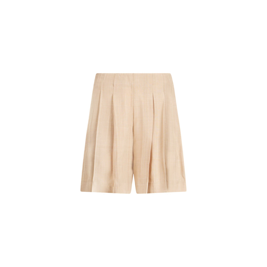 Short donna con pieghe