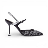 Slingback donna full strass