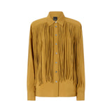 Camicia donna stile texano con frange