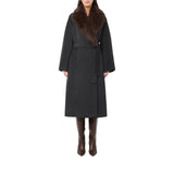 Cappotto donna a vestaglia in lana