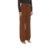 Pantaloni donna a palazzo con cintura