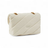 Borsa a tracolla piccola Love Bag Puff in nappa trapuntata