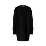 Abito donna in maglia con collo strass