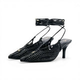 Slingback donna intrecciate Handcraft Minimal Shape
