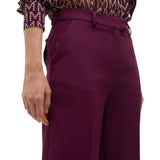 Pantaloni donna da completo dritti in tessuto confortevole