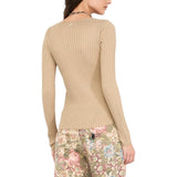 Maglia donna con scollo a V