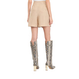 Short donna con pieghe