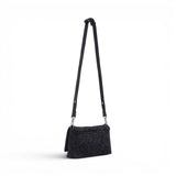 Borsa donna LaPuffy media in denim stampato