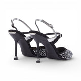 Slingback donna full strass