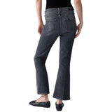 Jeans donna bootcut con strass