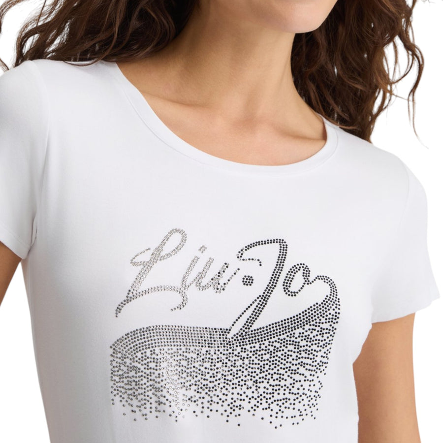 T-shirt donna con strass
