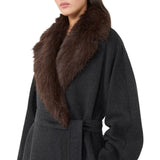 Cappotto donna a vestaglia in lana