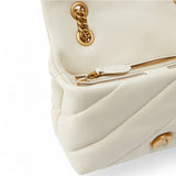 Borsa a tracolla piccola Love Bag Puff in nappa trapuntata