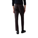 Pantaloni uomo chino in misto lana