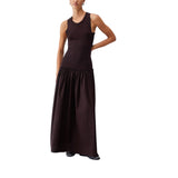Abito donna lungo con cut-out