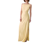 Abito donna lungo in raso
