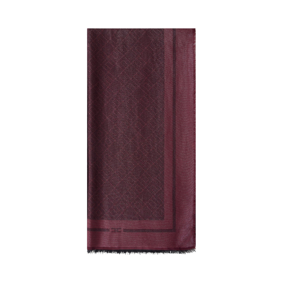 Sciarpa donna con pattern logo