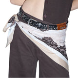 Foulard donna grande con stampa animalier