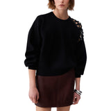 Maglia donna con ricamo gioiello