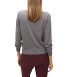 Cardigan donna due pezzi con fiocco gioiello