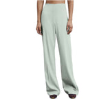 Pantaloni donna a palazzo con cintura