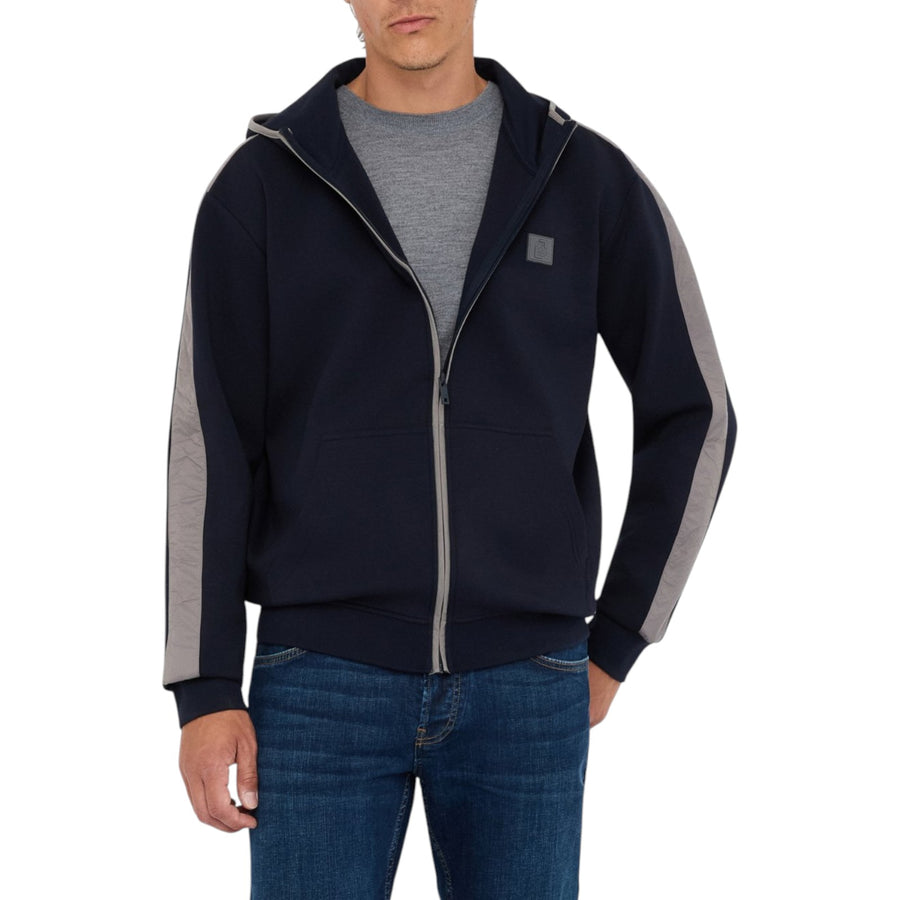 Felpa uomo con cappuccio e zip