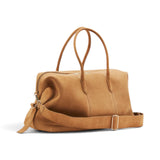 Borsa donna a bauletto New Business grande in suede
