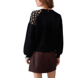 Maglia donna con ricamo gioiello