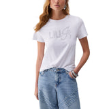 T-shirt donna con applicazioni