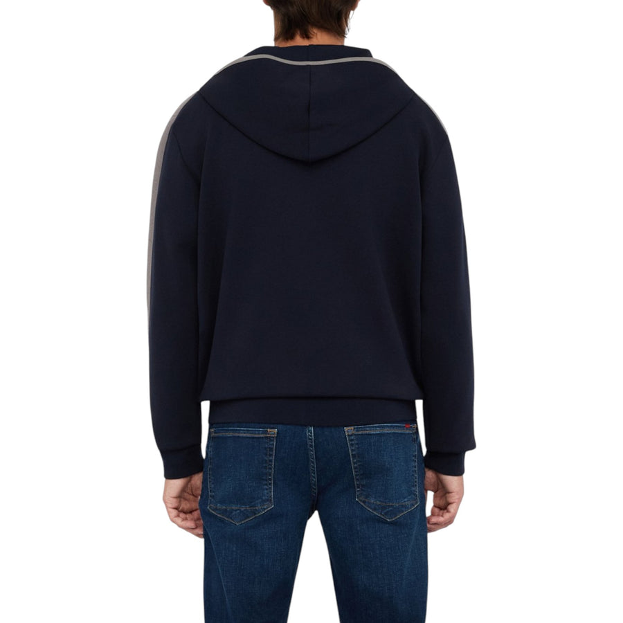 Felpa uomo con cappuccio e zip